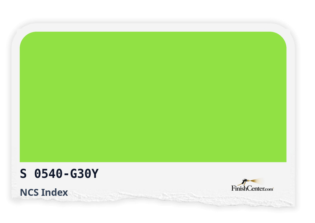 Зразок кольору NCS S 0540-G30Y — Finish Center