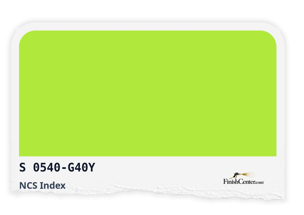 Зразок кольору NCS S 0540-G40Y — Finish Center