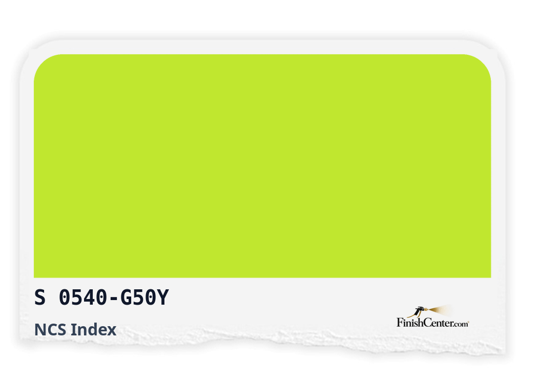 Зразок кольору NCS S 0540-G50Y — Finish Center
