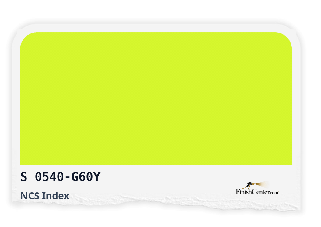 Зразок кольору NCS S 0540-G60Y — Finish Center