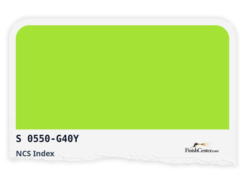 Зразок кольору NCS S 0550-G40Y — Finish Center