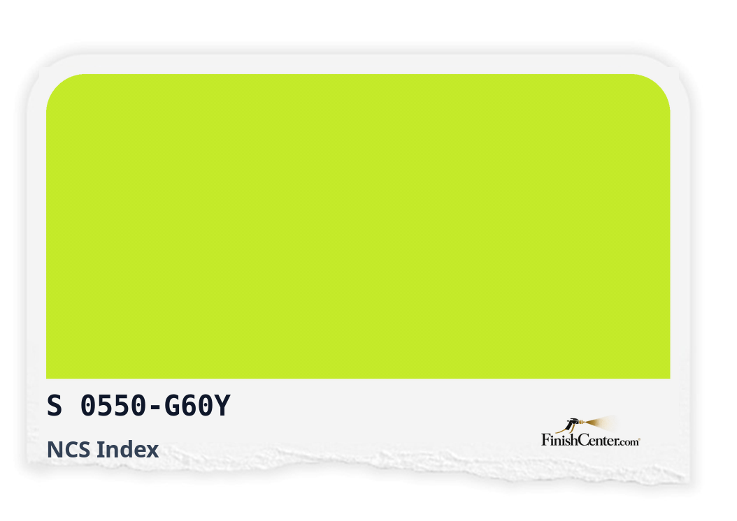 Зразок кольору NCS S 0550-G60Y — Finish Center
