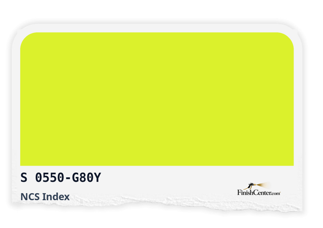 Зразок кольору NCS S 0550-G80Y — Finish Center
