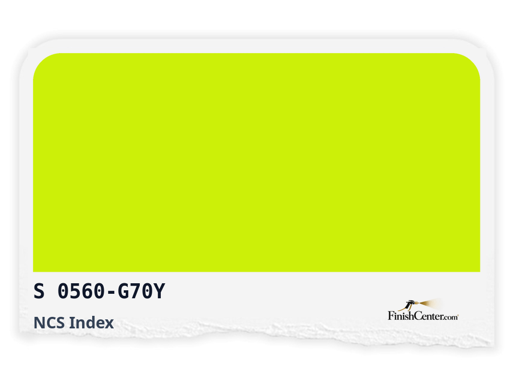 Зразок кольору NCS S 0560-G70Y — Finish Center