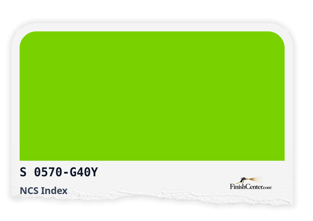 Зразок кольору NCS S 0570-G40Y — Finish Center
