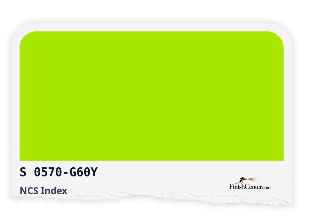 Зразок кольору NCS S 0570-G60Y — Finish Center