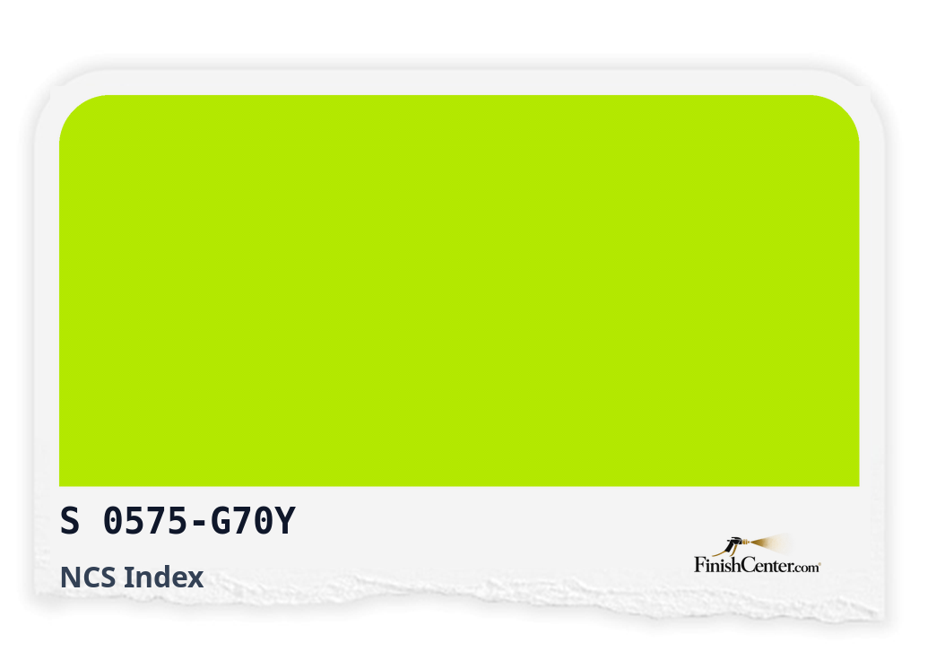 Зразок кольору NCS S 0575-G70Y — Finish Center