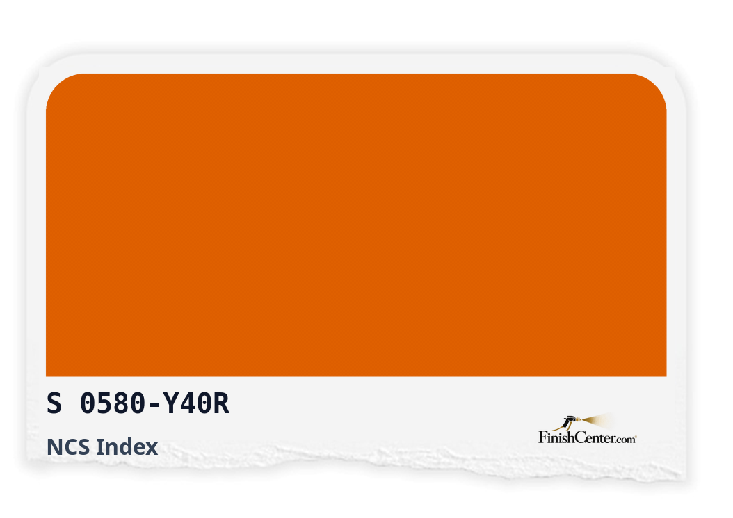 Зразок кольору NCS S 0580-Y40R — Finish Center