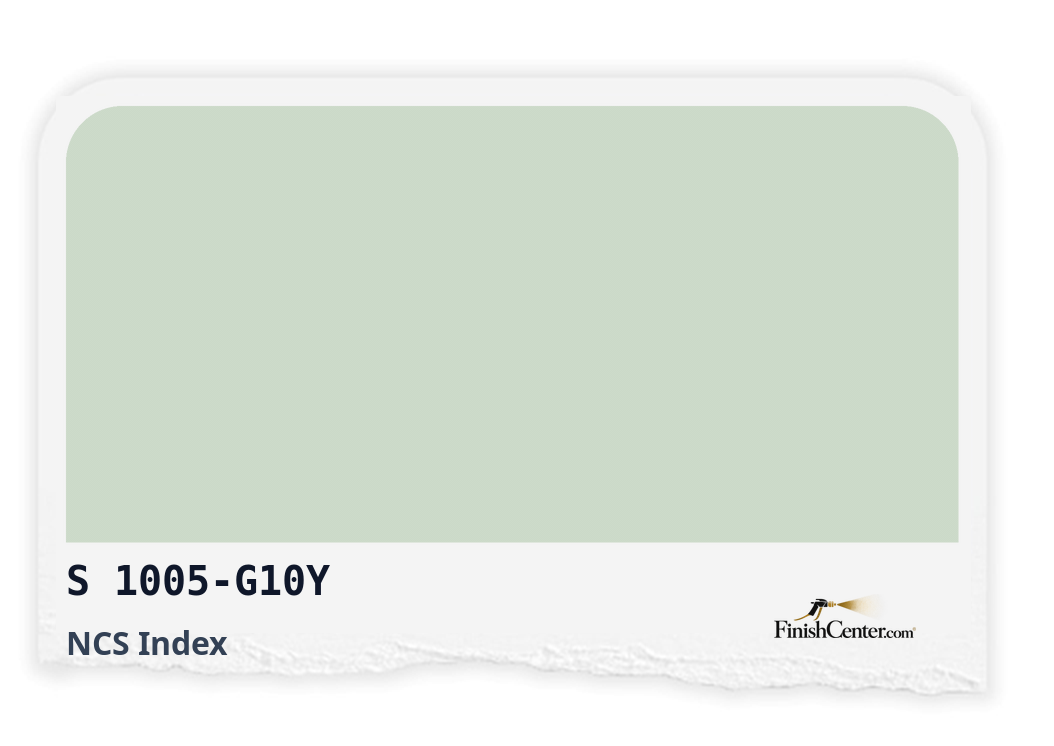 Зразок кольору NCS S 1005-G10Y — Finish Center