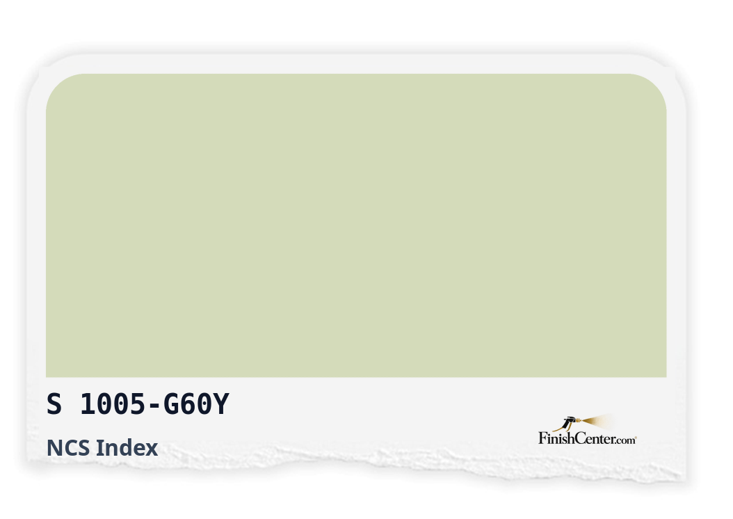 Зразок кольору NCS S 1005-G60Y — Finish Center