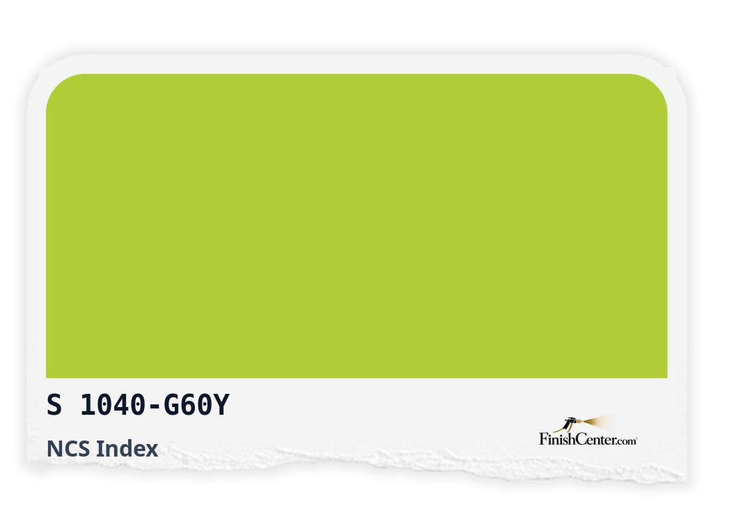 Зразок кольору NCS S 1040-G60Y — Finish Center