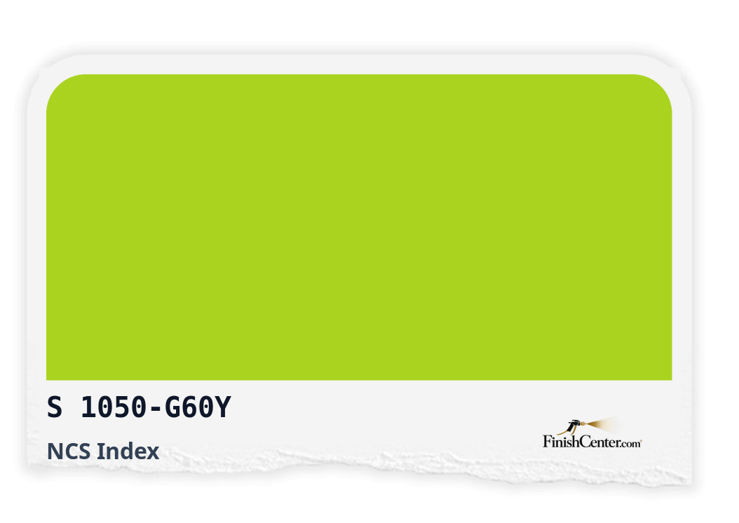 Зразок кольору NCS S 1050-G60Y — Finish Center