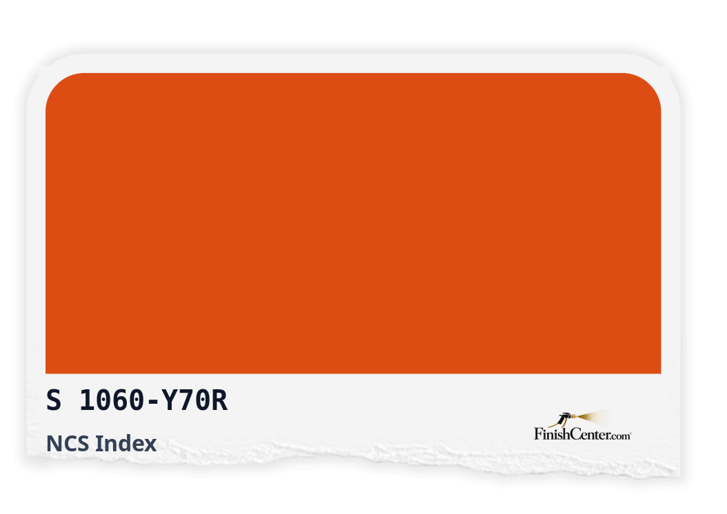 Зразок кольору NCS S 1060-Y70R — Finish Center