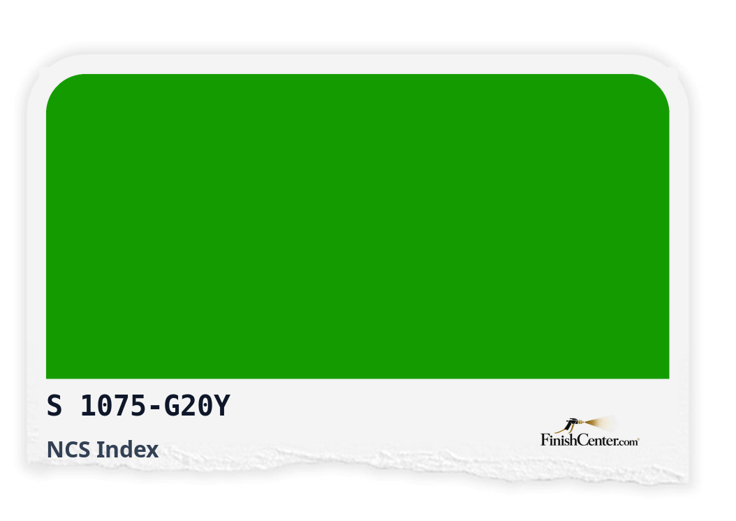Зразок кольору NCS S 1075-G20Y — Finish Center