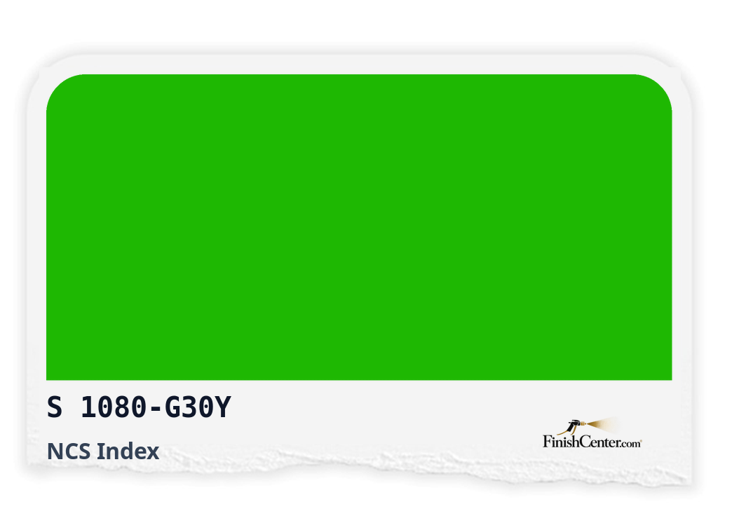 Зразок кольору NCS S 1080-G30Y — Finish Center