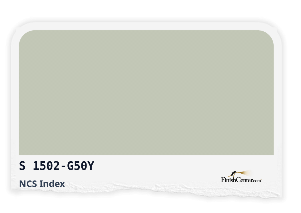Зразок кольору NCS S 1502-G50Y — Finish Center