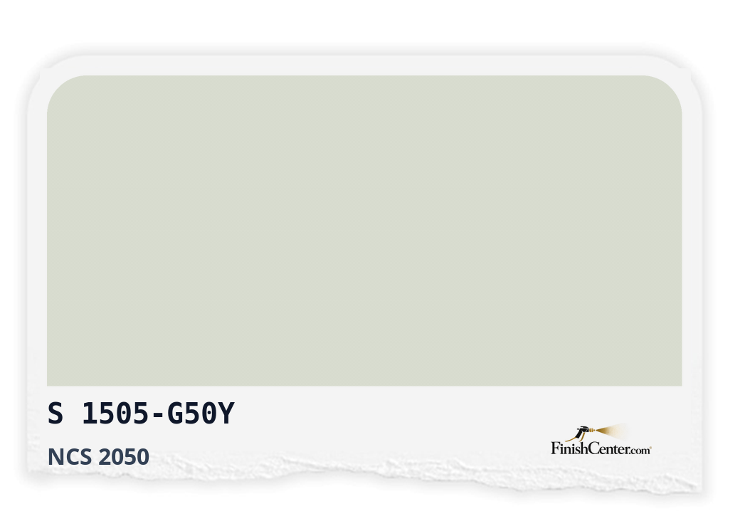 Зразок кольору NCS S 1505-G50Y — Finish Center