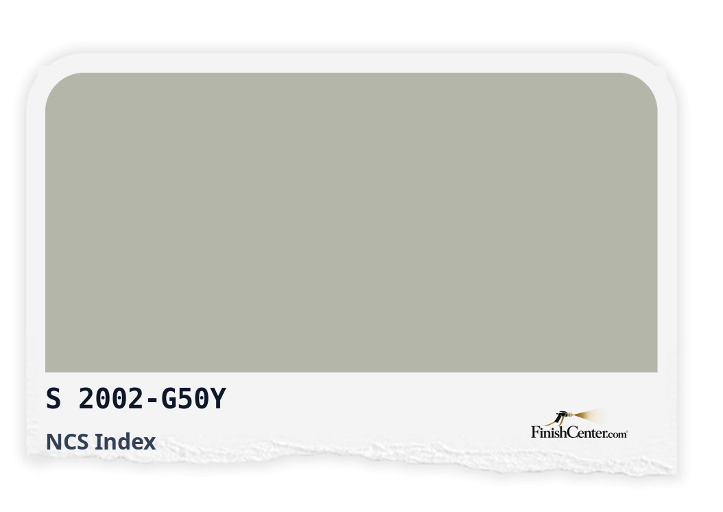 Зразок кольору NCS S 2002-G50Y — Finish Center