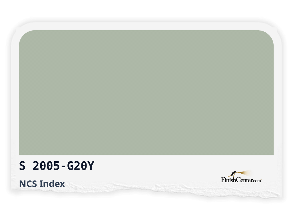 Зразок кольору NCS S 2005-G20Y — Finish Center