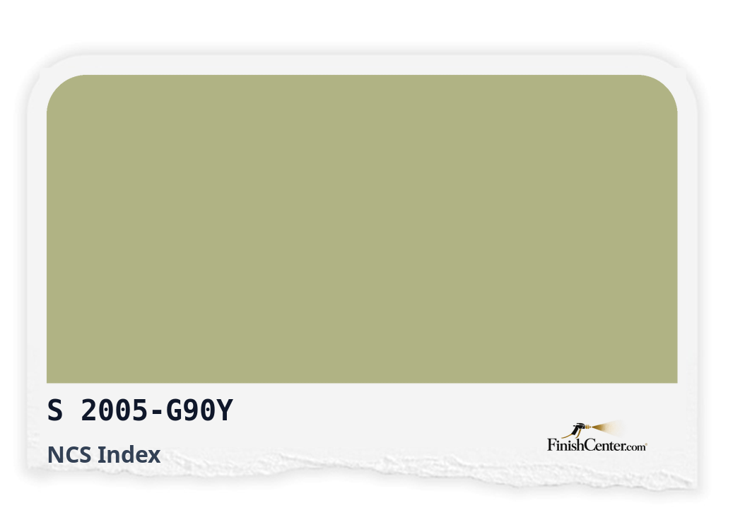 Зразок кольору NCS S 2005-G90Y — Finish Center