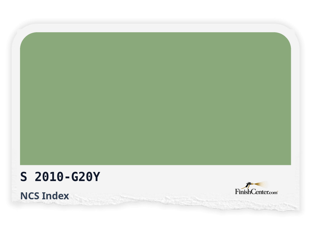 Зразок кольору NCS S 2010-G20Y — Finish Center