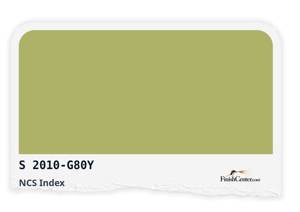 Зразок кольору NCS S 2010-G80Y — Finish Center