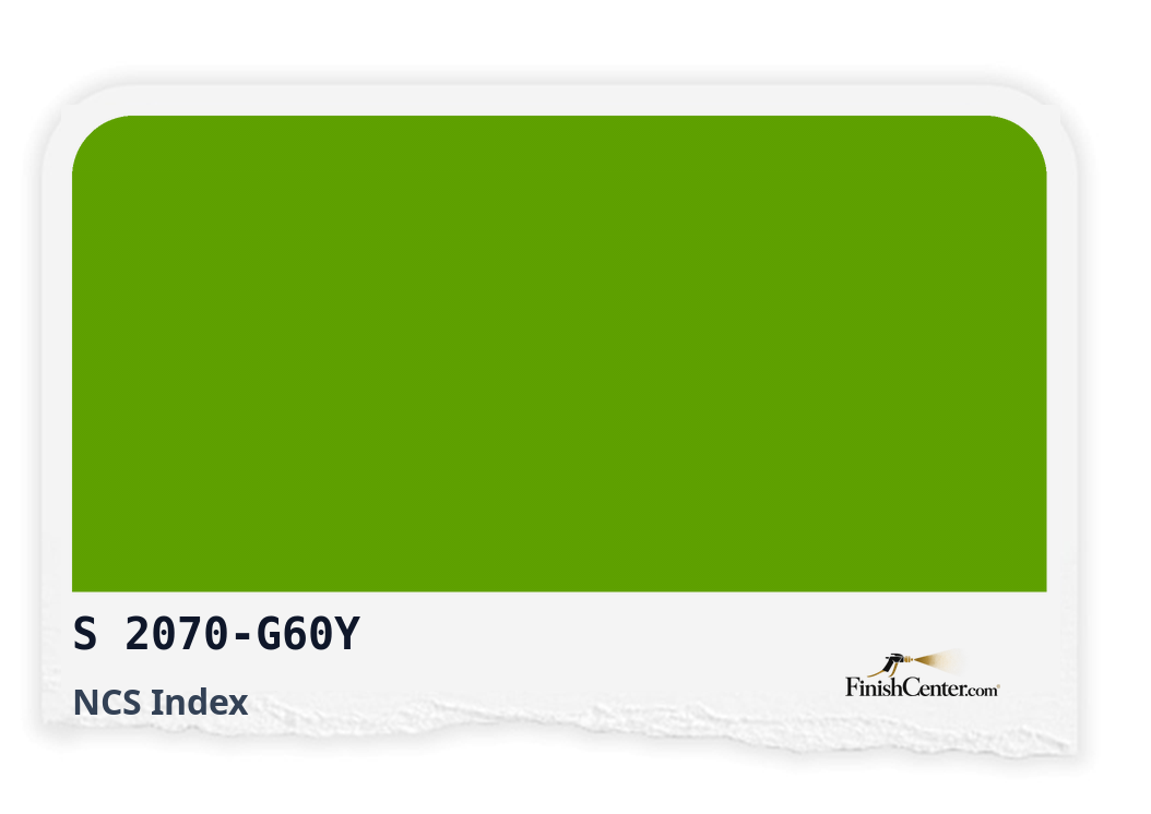 Зразок кольору NCS S 2070-G60Y — Finish Center