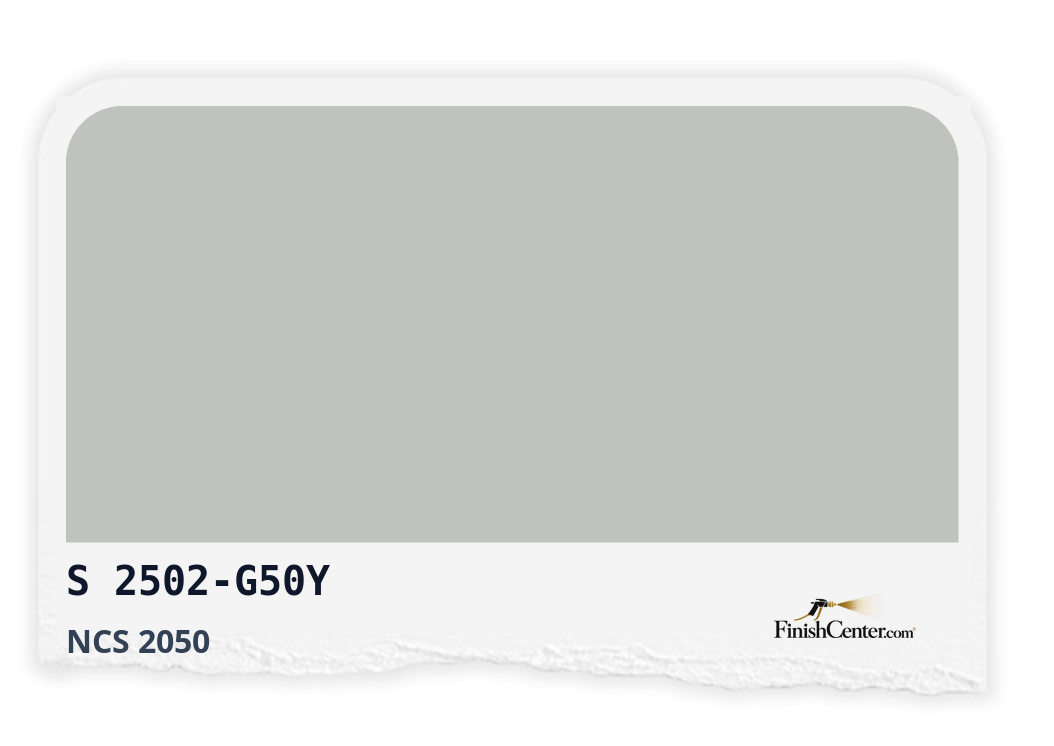 Зразок кольору NCS S 2502-G50Y — Finish Center