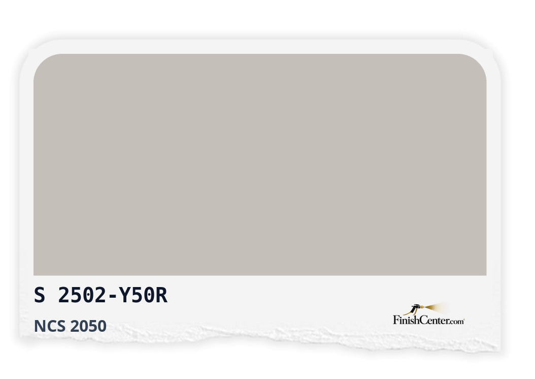 Зразок кольору NCS S 2502-Y50R — Finish Center