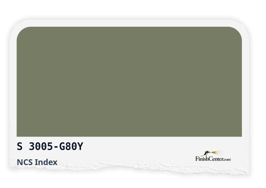 Зразок кольору NCS S 3005-G80Y — Finish Center