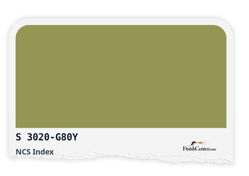 Зразок кольору NCS S 3020-G80Y — Finish Center