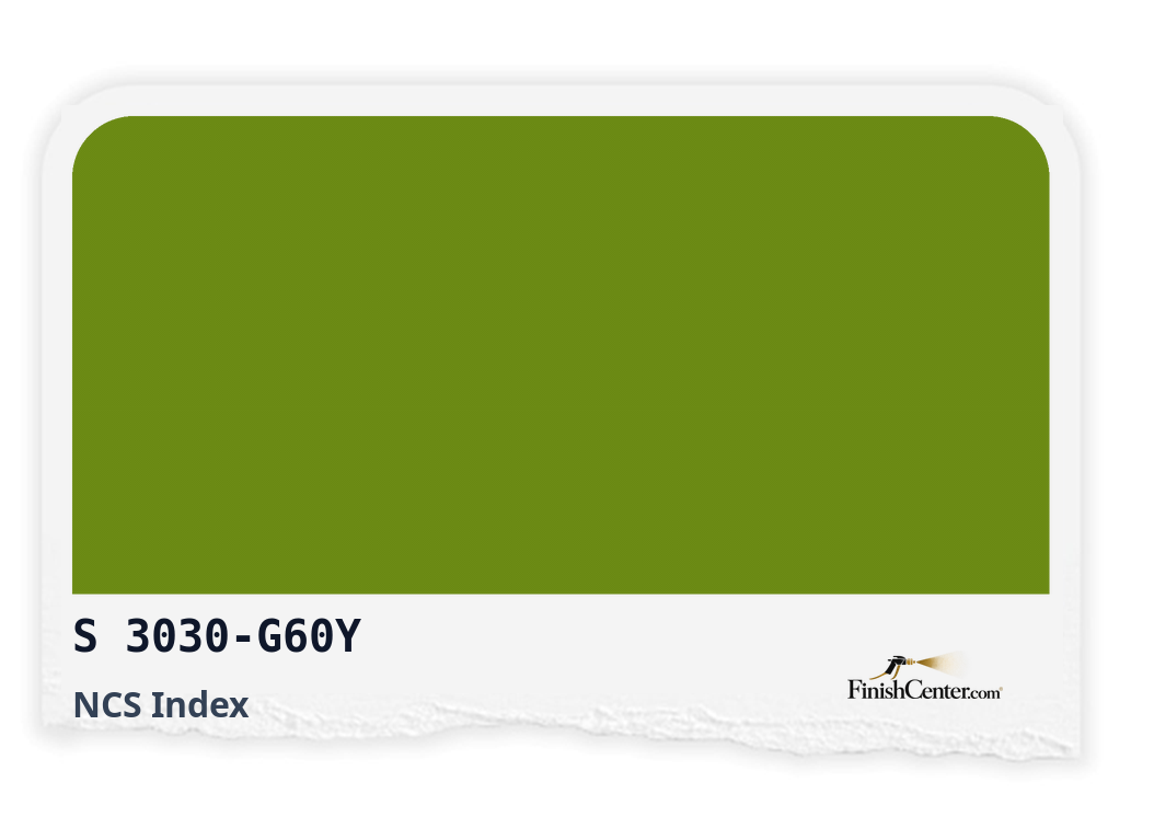 Зразок кольору NCS S 3030-G60Y — Finish Center