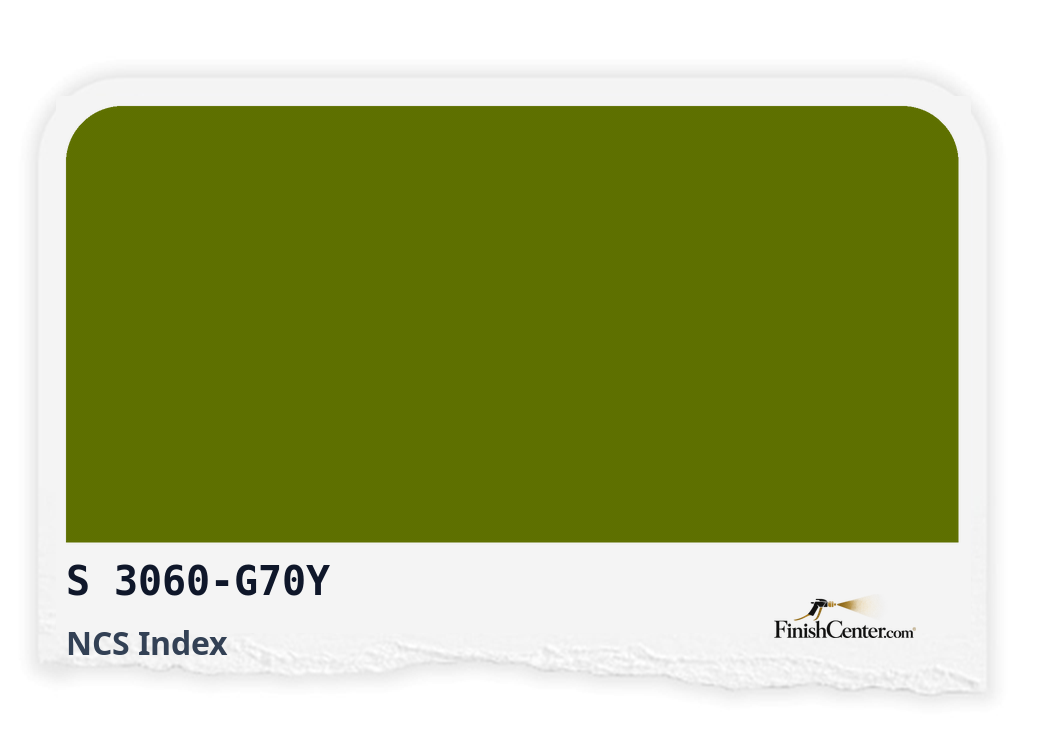 Зразок кольору NCS S 3060-G70Y — Finish Center