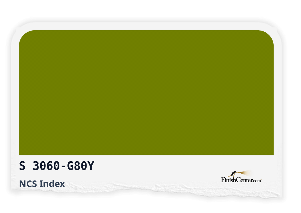 Зразок кольору NCS S 3060-G80Y — Finish Center