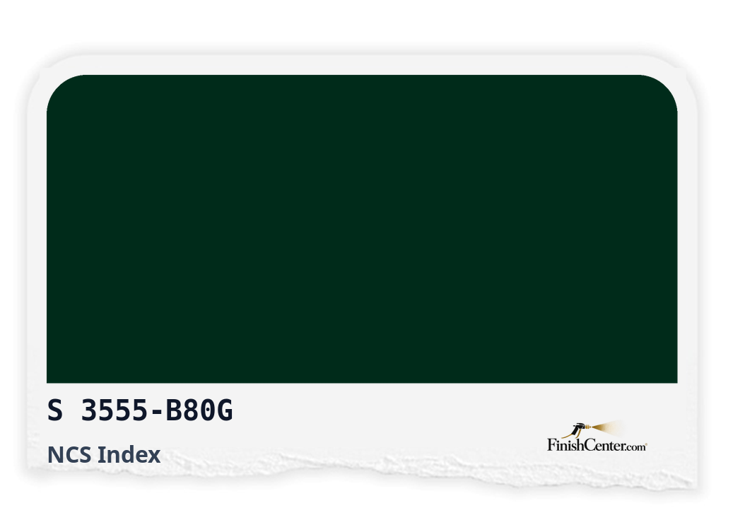 Зразок кольору NCS S 3555-B80G — Finish Center