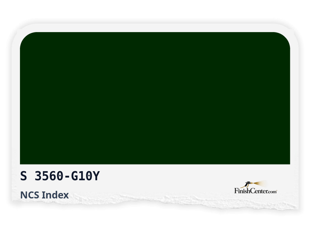 Зразок кольору NCS S 3560-G10Y — Finish Center