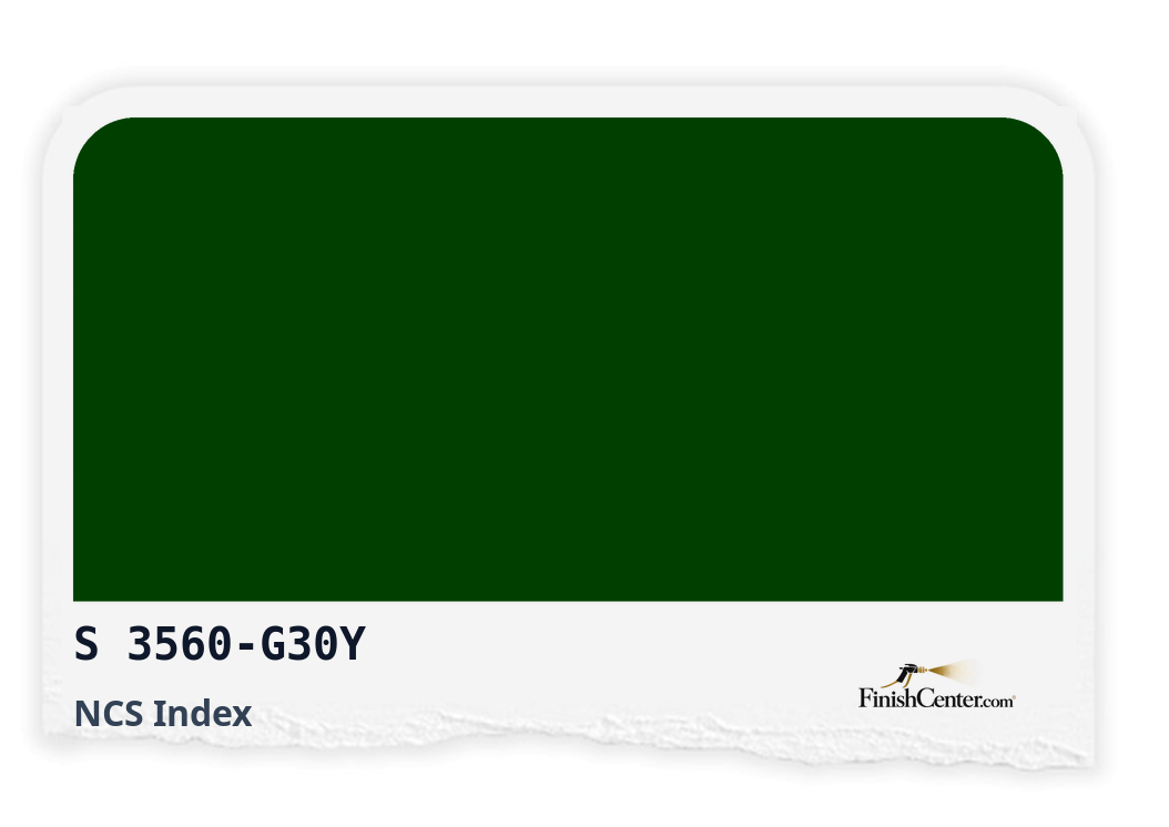 Зразок кольору NCS S 3560-G30Y — Finish Center