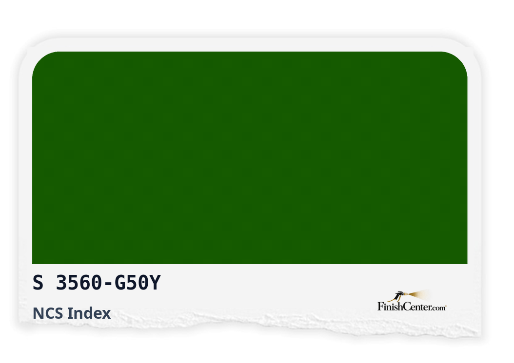 Зразок кольору NCS S 3560-G50Y — Finish Center
