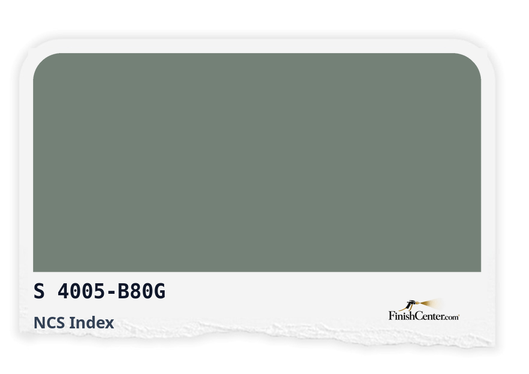 Зразок кольору NCS S 4005-B80G — Finish Center