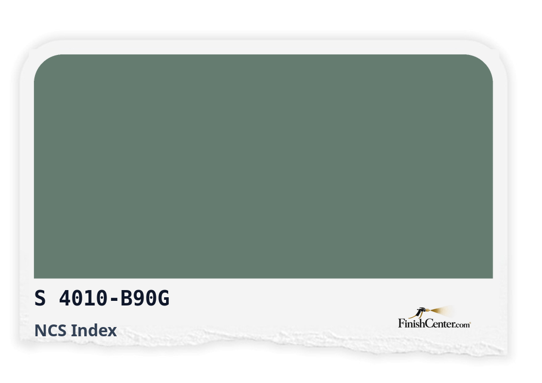 Зразок кольору NCS S 4010-B90G — Finish Center