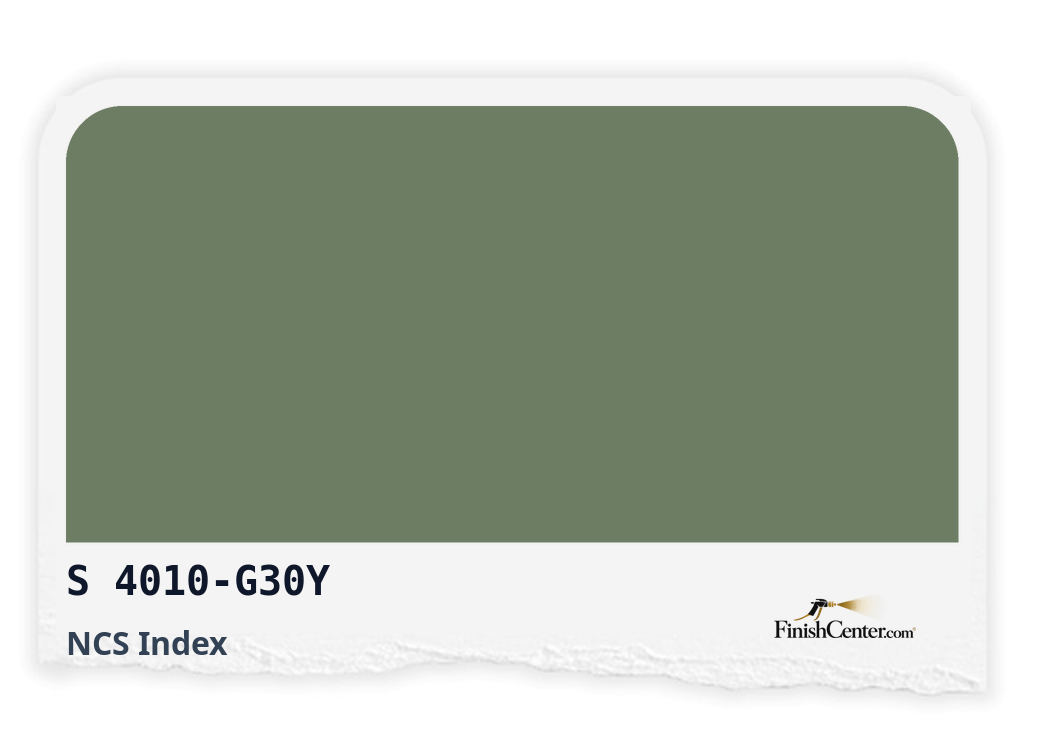 Зразок кольору NCS S 4010-G30Y — Finish Center