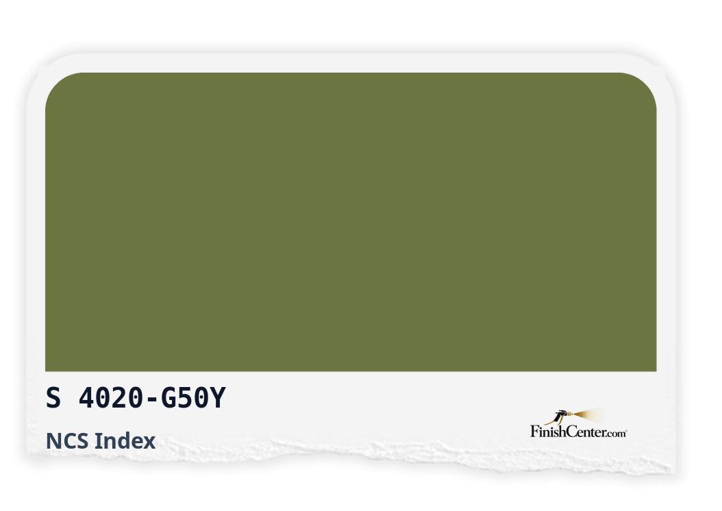 Зразок кольору NCS S 4020-G50Y — Finish Center