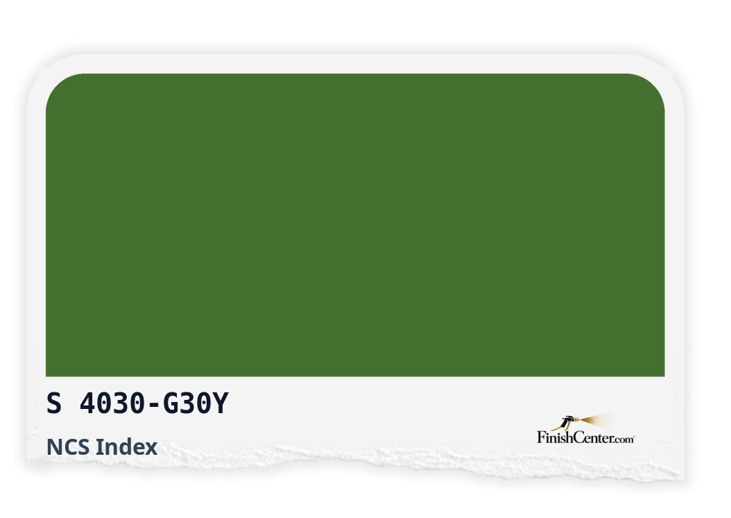 Зразок кольору NCS S 4030-G30Y — Finish Center