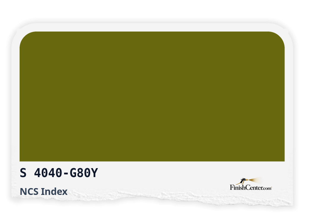 Зразок кольору NCS S 4040-G80Y — Finish Center
