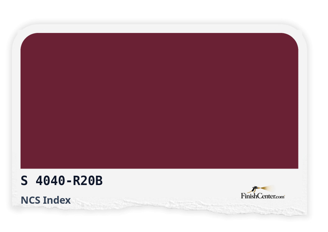 Зразок кольору NCS S 4040-R20B — Finish Center