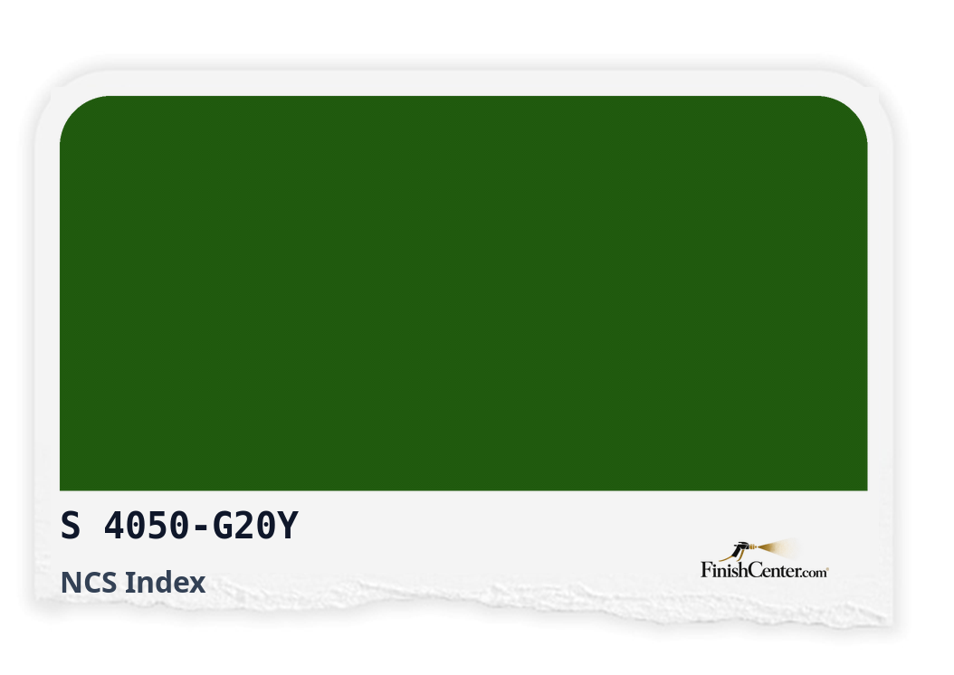 Зразок кольору NCS S 4050-G20Y — Finish Center