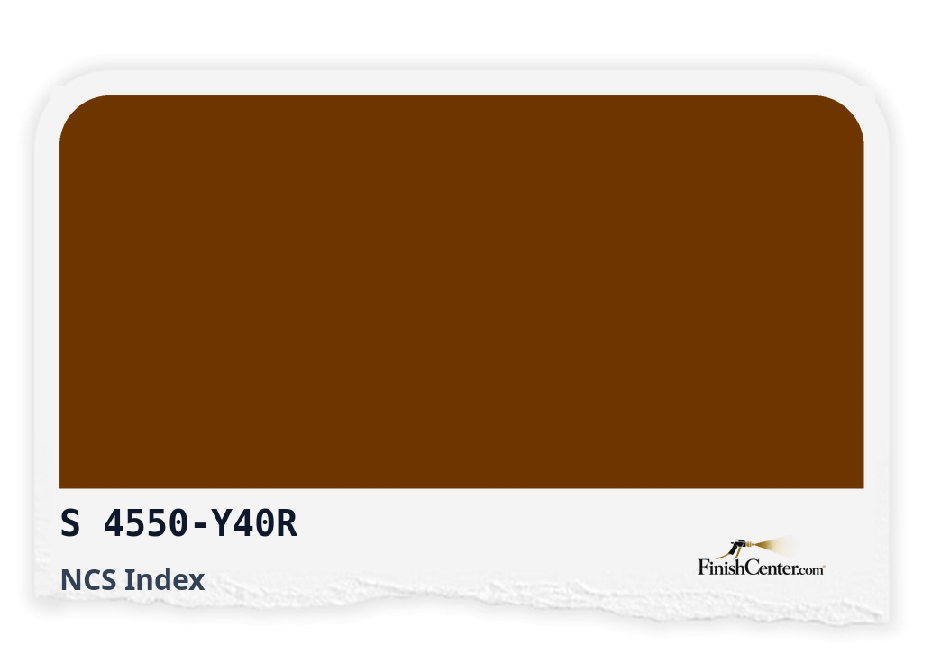 Зразок кольору NCS S 4550-Y40R — Finish Center