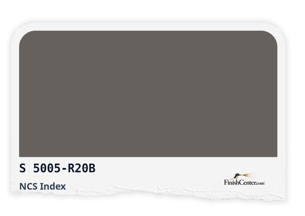 Зразок кольору NCS S 5005-R20B — Finish Center