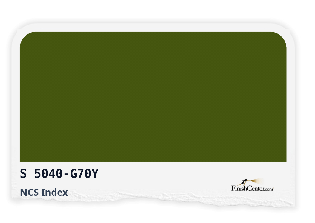 Зразок кольору NCS S 5040-G70Y — Finish Center