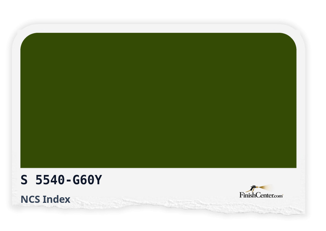 Зразок кольору NCS S 5540-G60Y — Finish Center